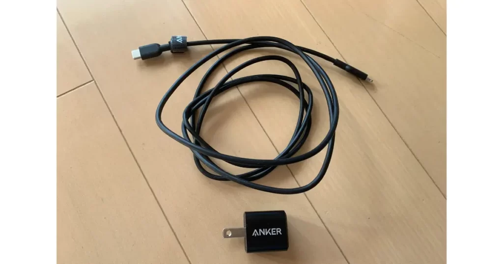 「Anker PowerPort III Nano 20W」と「Anker PowerLine II USB-C & ライトニングケーブル MFi認証 USB PD対応」