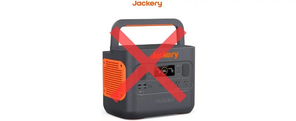 『Jackery ポータブル電源 2000 Pro』のデメリット・注意点